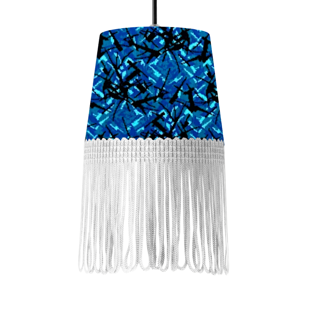 Lampe interiør blå busplys