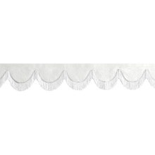 Gardin forrude nappa hvid