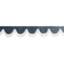 Gardin forrude nappa cobaltblå