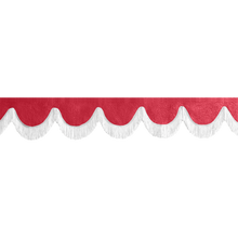 Gardin forrude nappa rød